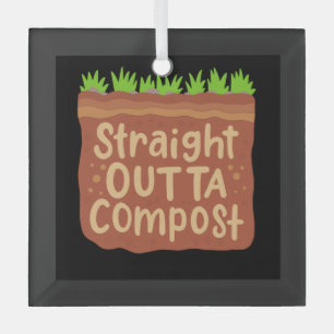 Garden Compost Gift Glass Ornament