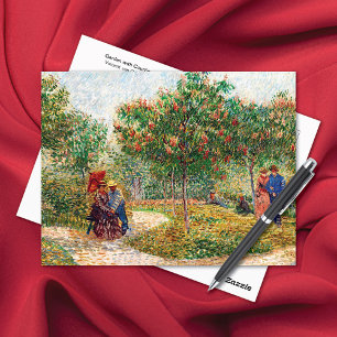 Garden Courting Couples Vincent van Gogh Postcard