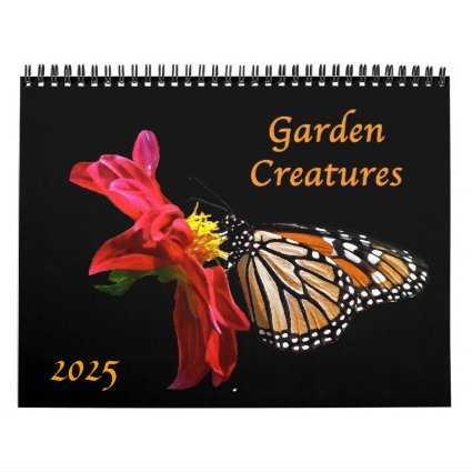 Garden Creatures 2025 Animal Nature Calendar