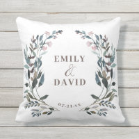 Garden Crest | White Blue Floral Wedding Names