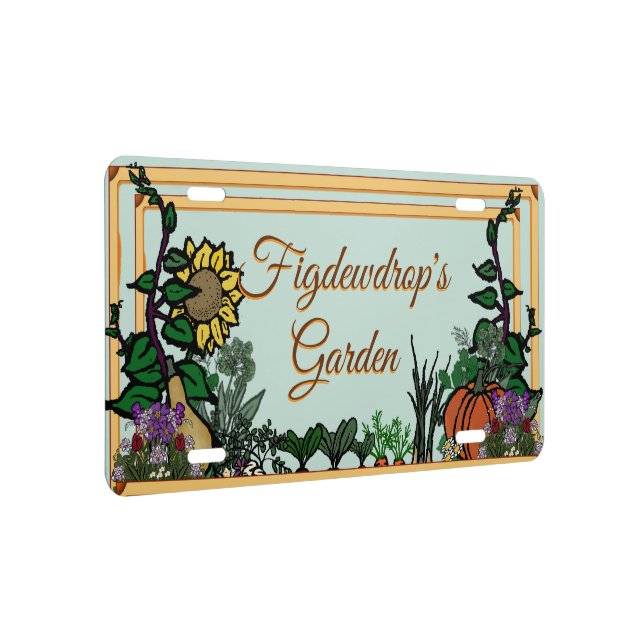 Garden Customize sign license plate (Right)