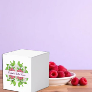 Garden Dahlia Bridal Shower Favor Boxes