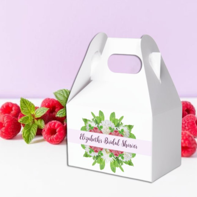 Garden Dahlia Bridal Shower Favor Boxes (Creator Uploaded)