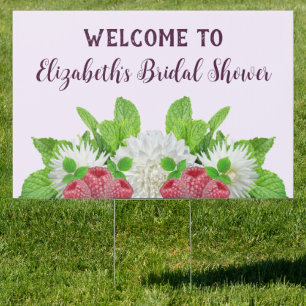 Garden Dahlia Bridal Shower Sign