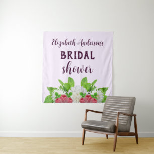 Garden Dahlia Bridal Shower Tapestry