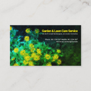 Garden Daisy Landscape Lawn Care Business Card