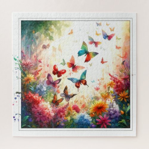 Garden Dance 2 _ Watercolor Jigsaw Puzzle