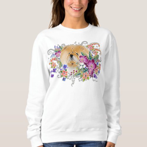 GARDEN DANCE CHOW Sweatshirt -best on  dark/white