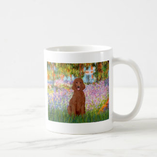 Garden - Dark Red Poodle #1 Coffee Mug