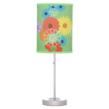Garden Delight Table Lamp by AtomicG_Patterns at Zazzle