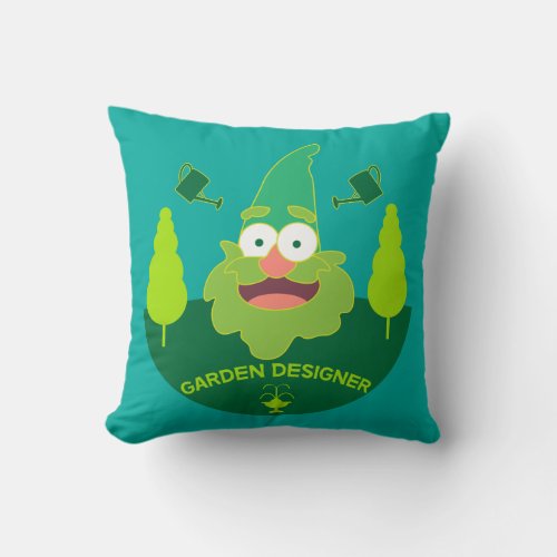 Garden Designer  Gardening Design  Gardeners Mug Throw Pillow