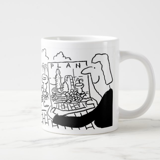 Garden Designer or Landscape Gardener Giant Coffee Mug (Right)