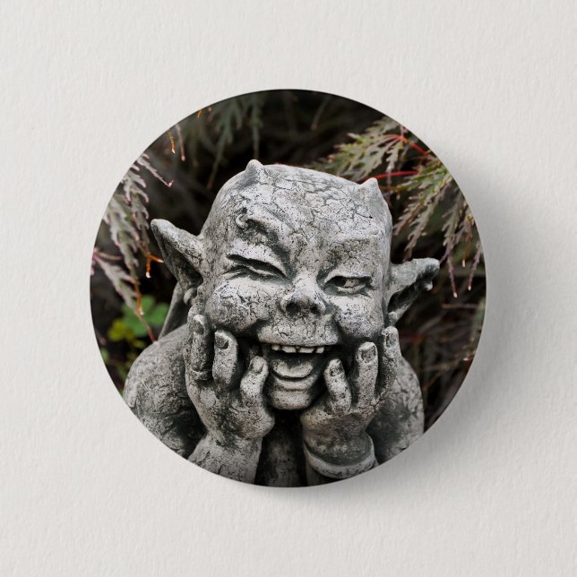 Garden Devil Pinback Button (Front)