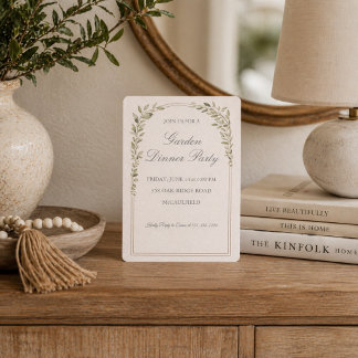 Garden Dinner Soirée Invitation
