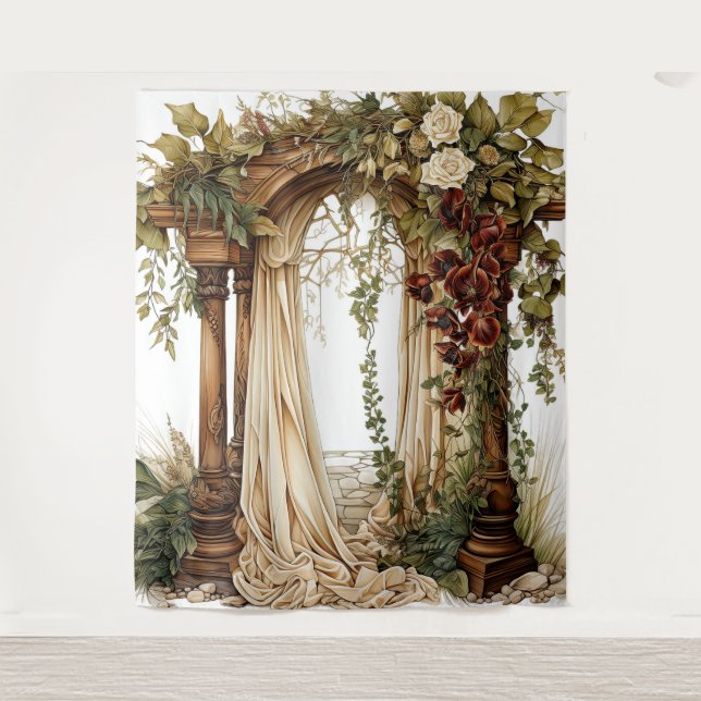 Garden Elegance Custom Wedding Backdrop (Front)