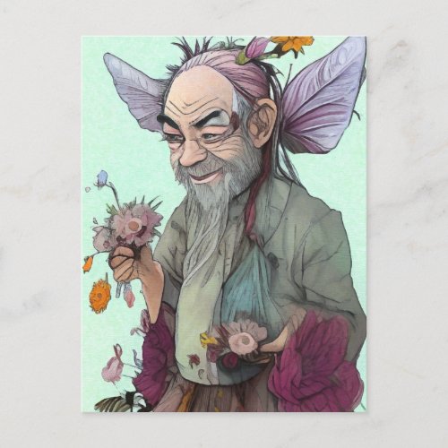 Garden Fairy Art Card