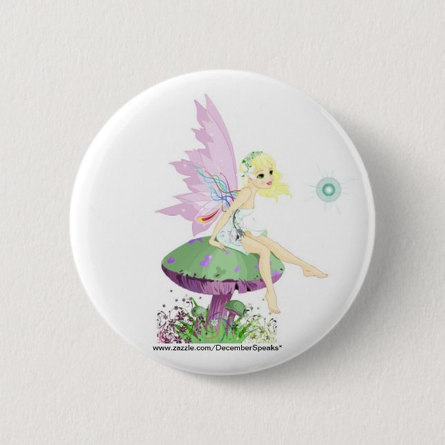 Garden fairy button (Front)