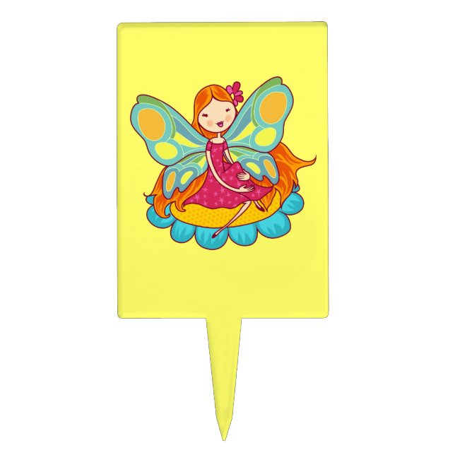 Garden Fairy Cake Topper (Front)