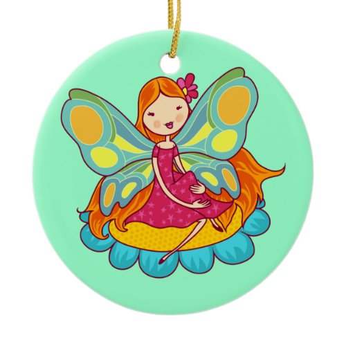 Garden Fairy Ceramic Ornament