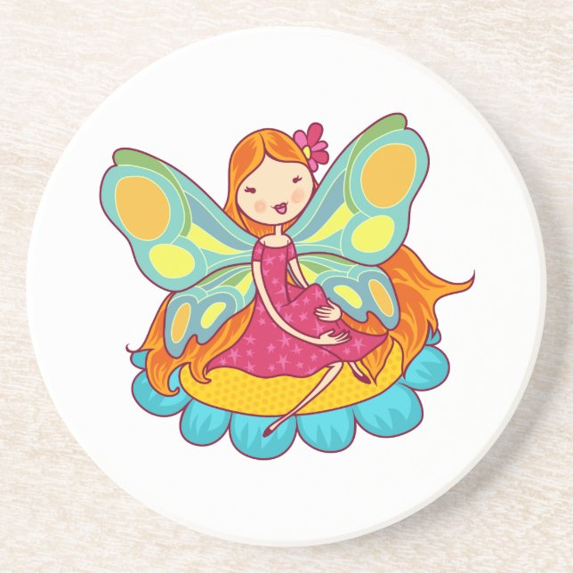 Garden Fairy Drink Coaster (Front)