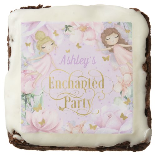 Garden Fairy Enchanted party birthday Brownie