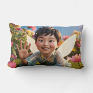Garden Fairy Greetings Lumbar Pillow