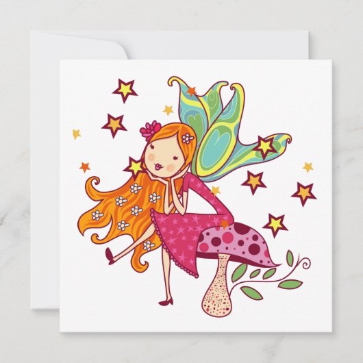 Garden Fairy on Mushroom (Front)