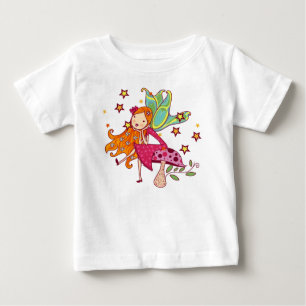 Garden Fairy on Mushroom Baby T-Shirt