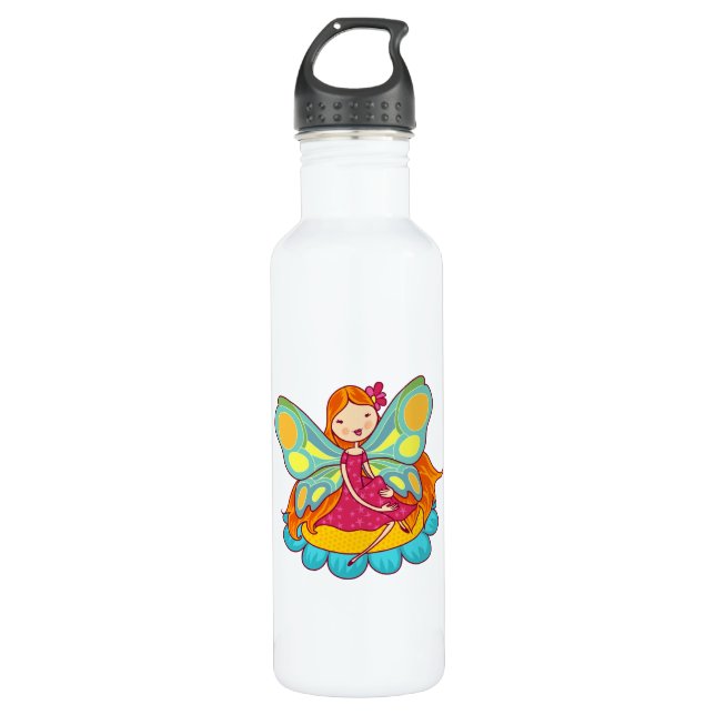 Garden Fairy Stainless Steel Water Bottle (Front)