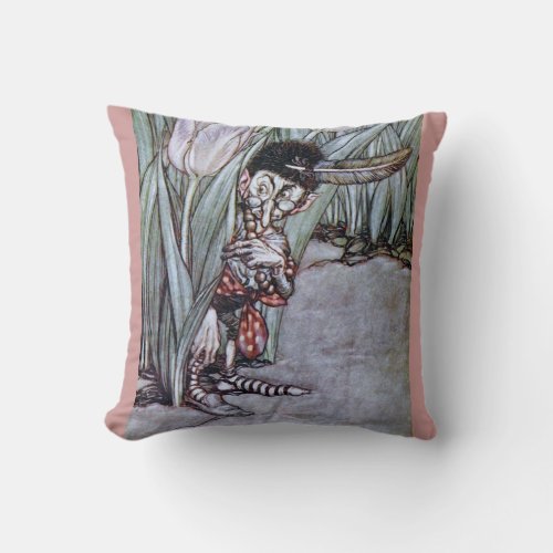 Garden Fairy Throw Pillow