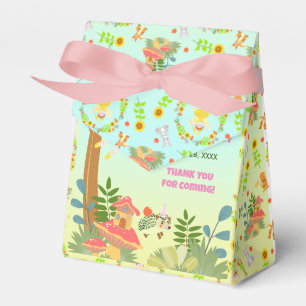 Garden Fairy with pet friends Birthday Party Favor Boxes