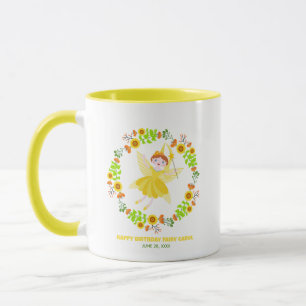 Garden Fairy with pet friends Birthday Party Mug