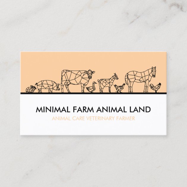 Garden Farm agriculture Butcher Animals Business Card