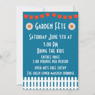Garden Fete Invitation