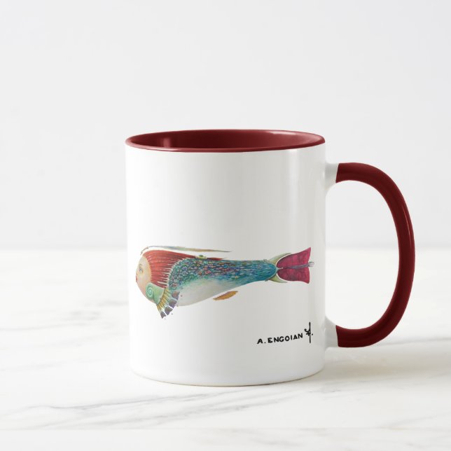 Garden Fish Ringer Mug (Right)