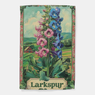 Garden flag larkspur