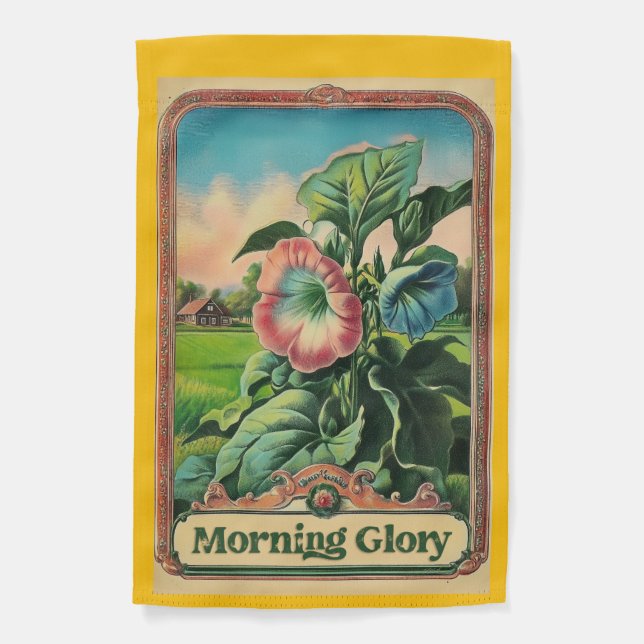 Garden flag morning glory (Front)