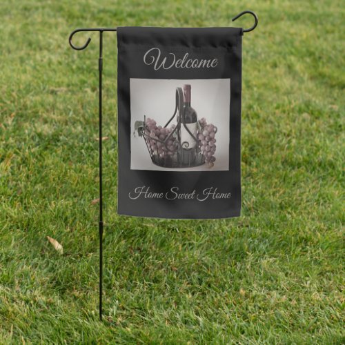 Garden Flag Wine  Grapes Welcome HSH