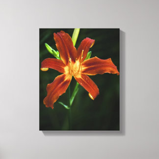 Garden Flame Wrapped Canvas Print