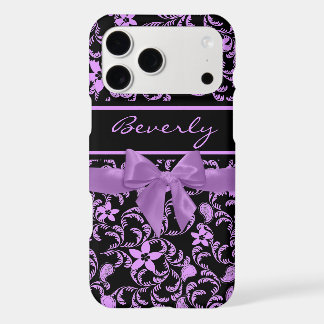 Garden Floral and Purple Bow iPhone 17 Pro Max Case