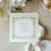 Garden Floral Gingham Bridal Shower