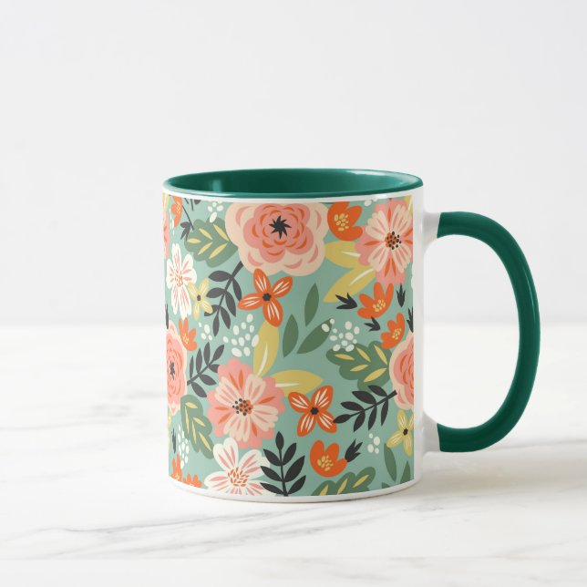 Garden Floral Pattern Mug (Right)