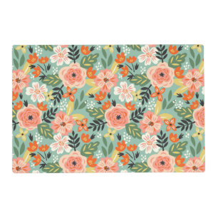 Garden Floral Pattern Placemat