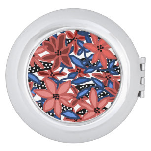 Garden Floral Tropical Design by © Cathy Thompson Compact Mirror