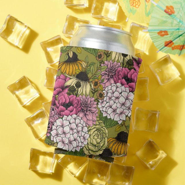 Garden florals 2 can cooler (In Situ Summer)