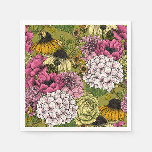 Garden florals 2 napkins