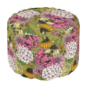 Garden florals 2 pouf