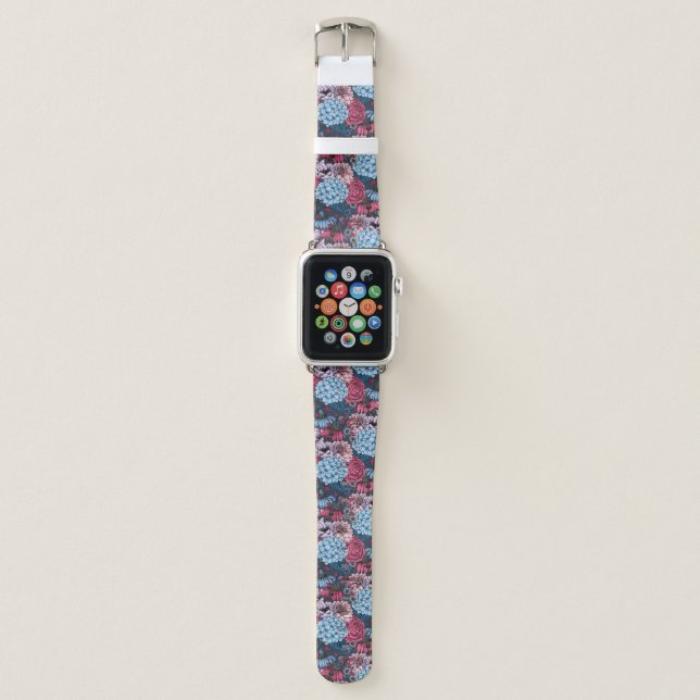 Garden florals apple watch band (Front)
