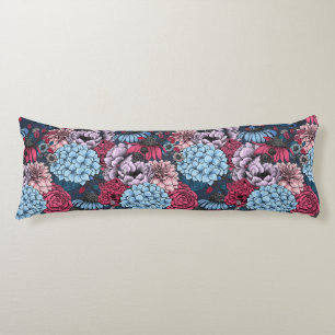 Garden florals body pillow