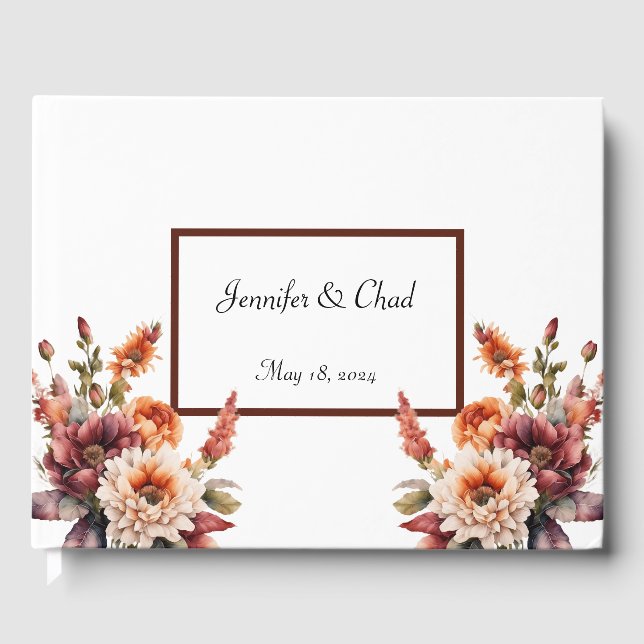 Garden Florals Guest Book (Front)
